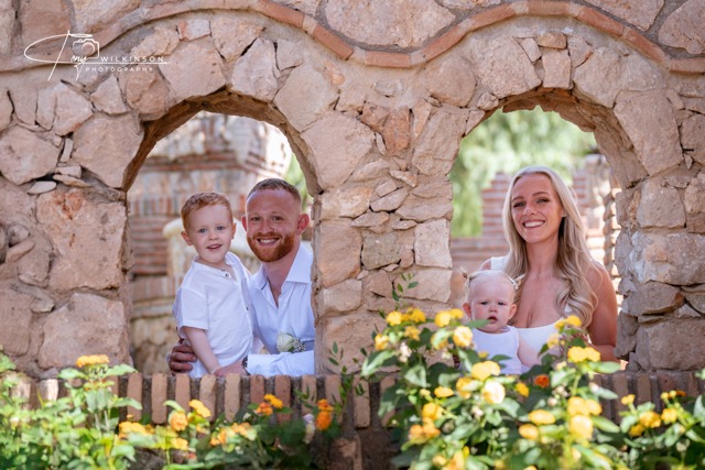 wedding ceremony in a castle