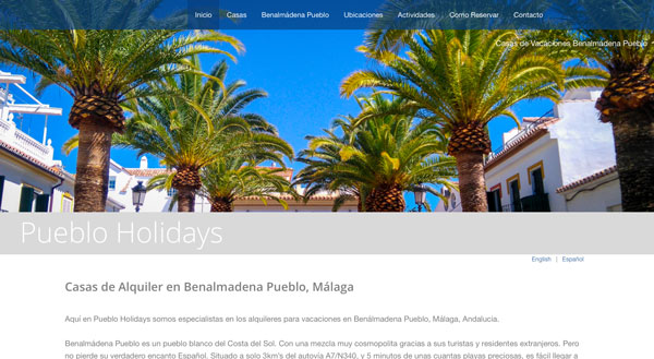 holiday rental website design